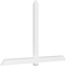 Ekena Millwork Eugene Architectural Grade PVC Gable Bracket, 108"W x 72"H x 4"D x 6"F, 16/12 Pitch GBP108X72X0406EUG00 - alternate 1